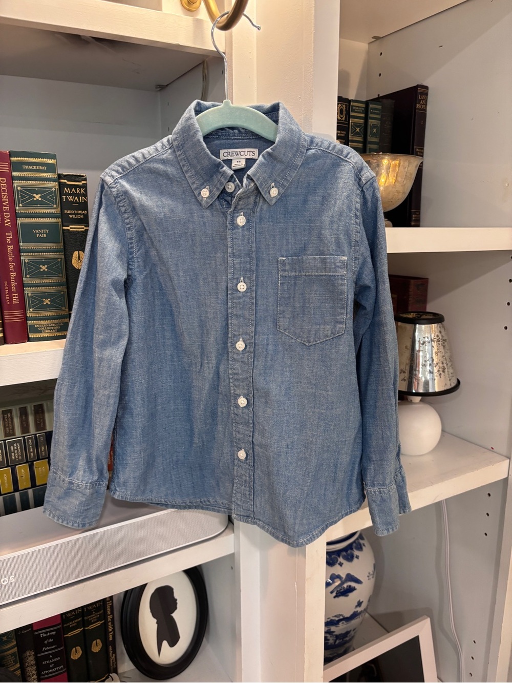 Crewcuts Blue Chambray Button-Down Shirt